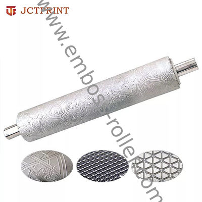 100 mm çaplı endüstriyel lazerli gravürlü deri embossing ruloları