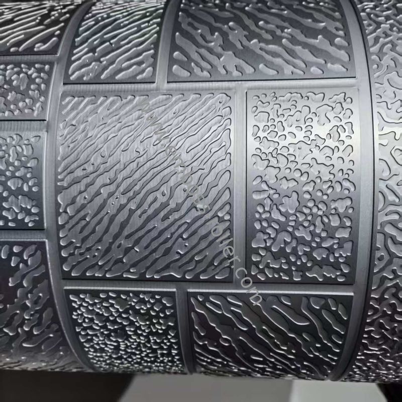 Sıcaklıkla işlenen embossing kauçuk rulo ve embossed desen tipi ile üretim